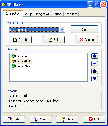 SP Dialer Screenshot